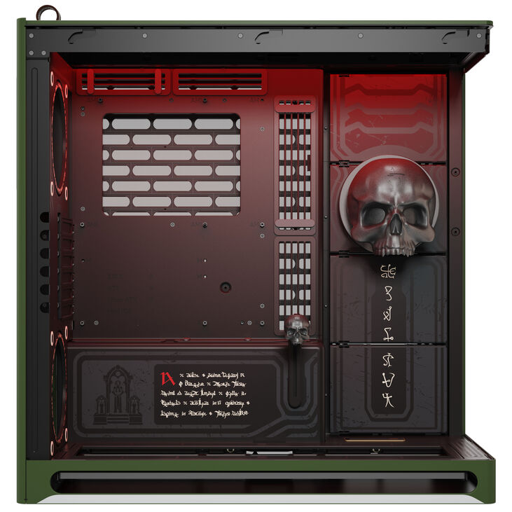 Caja ATX HAVN HS 420 Base Negro DOOM The Dark Ages Limited Edition image number 9