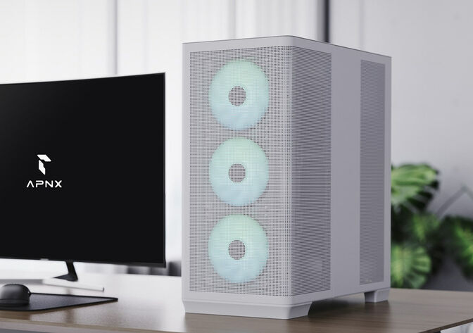 Caja ATX APNX Creator C1 Blanco image number 1