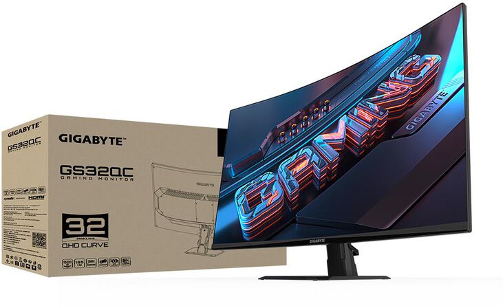 GIGABYTE GS32QC 31.5" Monitor de Juego Curvo QHD - 2560 x 1440, 1500R, 165Hz, 1ms, 300 cd/m&sup2;, FreeSync Premium, HDR Ready, HDMI 2.0, Displayport 1.4 image number 6