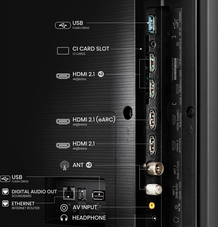 Televisor Hisense 100E7NQ 100" QLED UltraHD 4K VIDAA image number 4