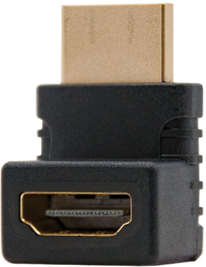 Adaptador Angular NanoCable HDMI M/F Negro image number 3