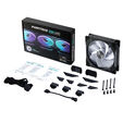Ventilador Phanteks D30 PWM reverse Airflow D-RGB Negro - 140mm image number null