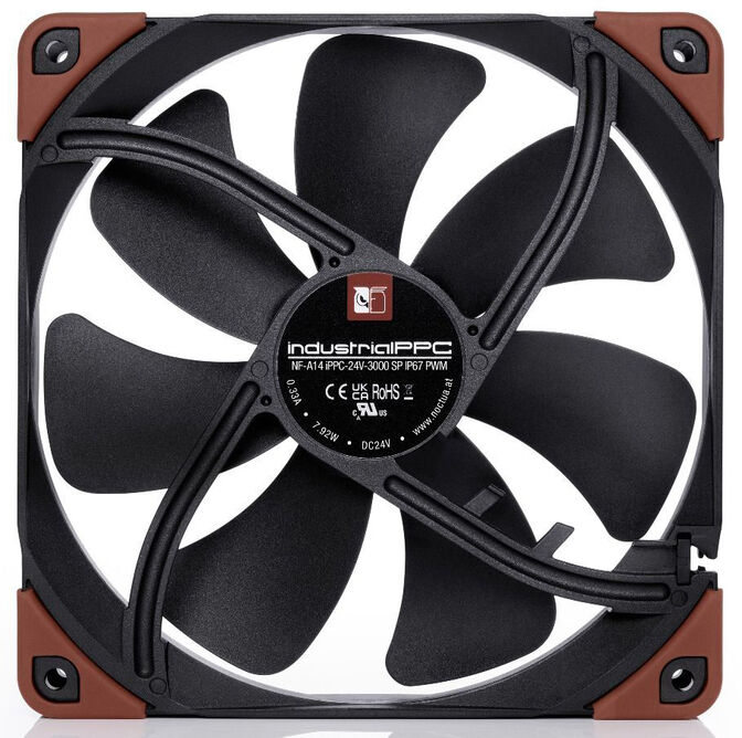 Noctua NF-A14 Carcasa del ordenador Ventilador 14 cm Negro, Marr&oacute;n 1 pieza(s) image number 1