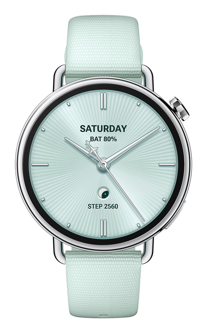 Smartwatch Xiaomi Watch S4 41 mm con Correa de Goma Fluorada Verde Menta image number 1