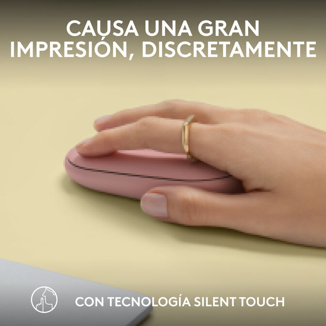 Rat&oacute;n Logitech Pebble 2 M350s Bluetooth Rosa image number 6