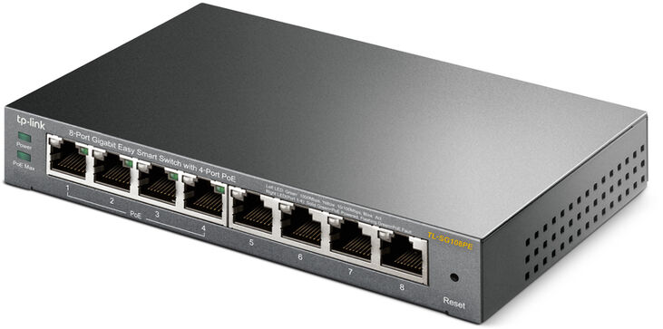 Switch TP-Link TL-SG108PE 8 Portas Gigabit Easy Smart c/ 4 Portas PoE+ image number 3