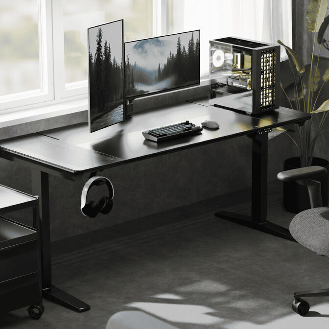 Escritorio Gaming ThunderX3 LAB-X &ndash; Negro (Embalaje doble) image number 1