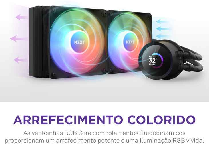 Kit de Refrigeración Líquida CPU NZXT Kraken 240 RGB Negro image number 7