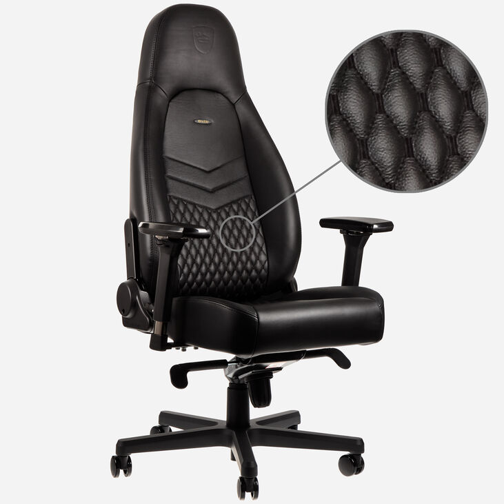 Silla noblechairs ICON Real Leather Negro image number 1
