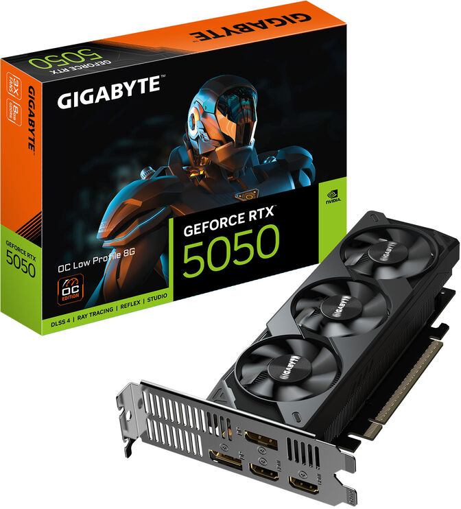 Tarjeta Gr&aacute;fica Gigabyte GeForce&reg; RTX 5050 OC LP 8GB GDDR6 DLSS4 image number 1