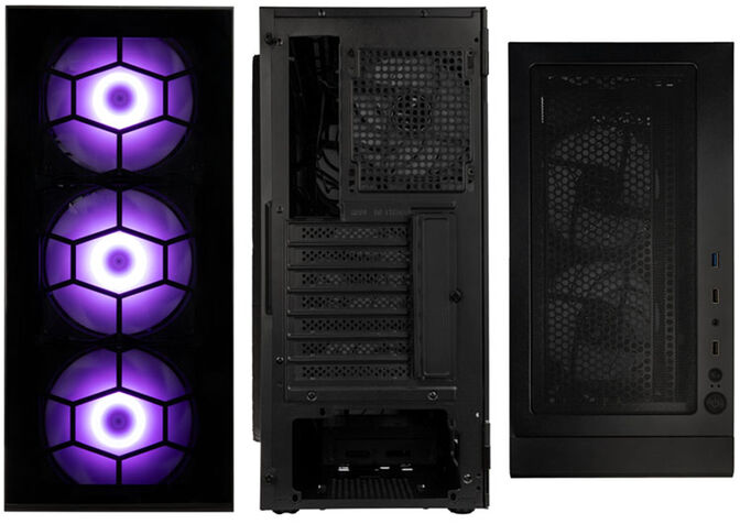 Caja ATX Kolink Observatory HF Plus Glass ARGB Negro image number 7