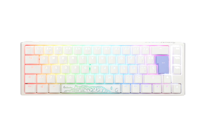 Teclado Mec&acirc;nico Ducky ONE 3 Classic SF 65% RGB Pure White MX-Clear (ES) image number 0