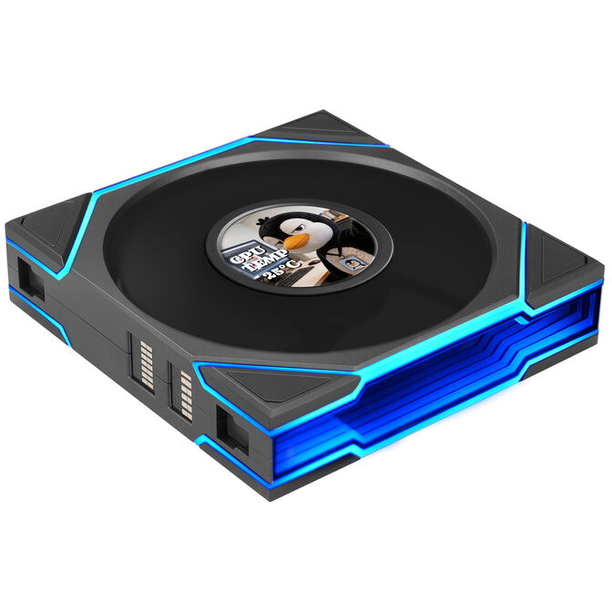 Ventilador Lian Li UNI FAN TL120 LCD FLEX Wireless Reverse Blade Negro 120mm image number 0
