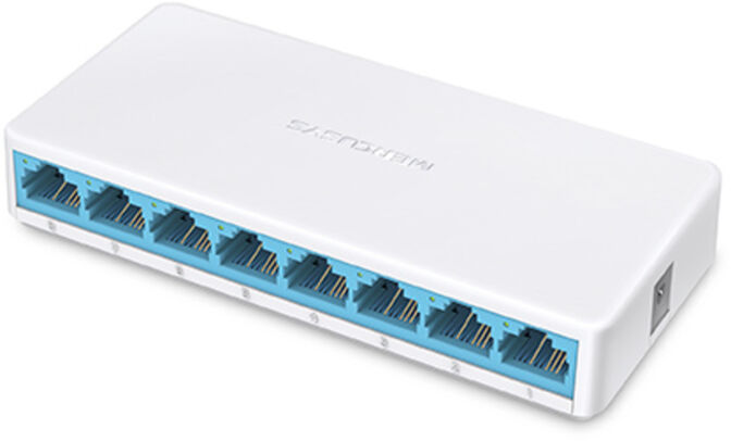 Switch SOHO Mercusys MS108 Mini 8 Portas 10/100 Mbps Plug and Play UnManaged image number 0