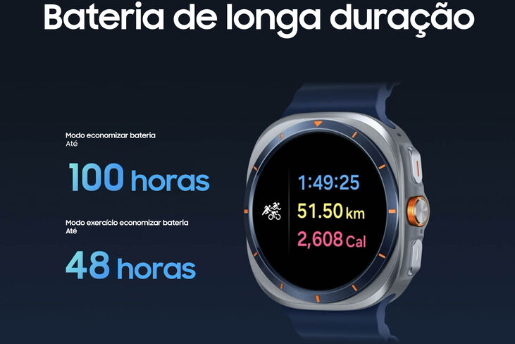 Reloj Smartwatch Samsung Galaxy Watch Ultra 2025 47mm LTE Plata image number 5