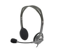 Auriculares Logitech H110 3.5mm Gris