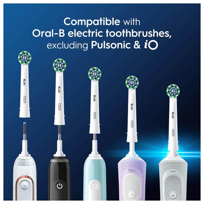 Recambios para Cepillo de Dientes El&eacute;ctrico Oral-B Pro CrossAction Pack 12 Unidades Blanco image number 5