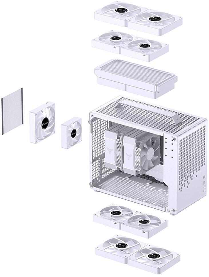 Caja Micro-ATX Jonsbo Z20 Blanco image number 7