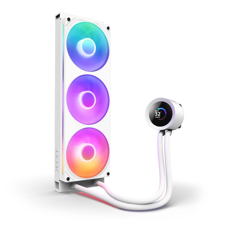 Kit de Refrigeración Líquida CPU NZXT Kraken 360 V2 RGB Blanco image number 2