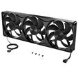 Ventilador Corsair RS360 II Unified Frame PWM Negra 120mm Triplo Ventilador 120mm (360mm) image number null