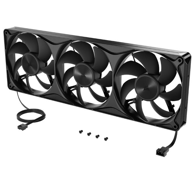 Ventilador Corsair RS360 II Unified Frame PWM Negra 120mm Triplo Ventilador 120mm (360mm) image number 7