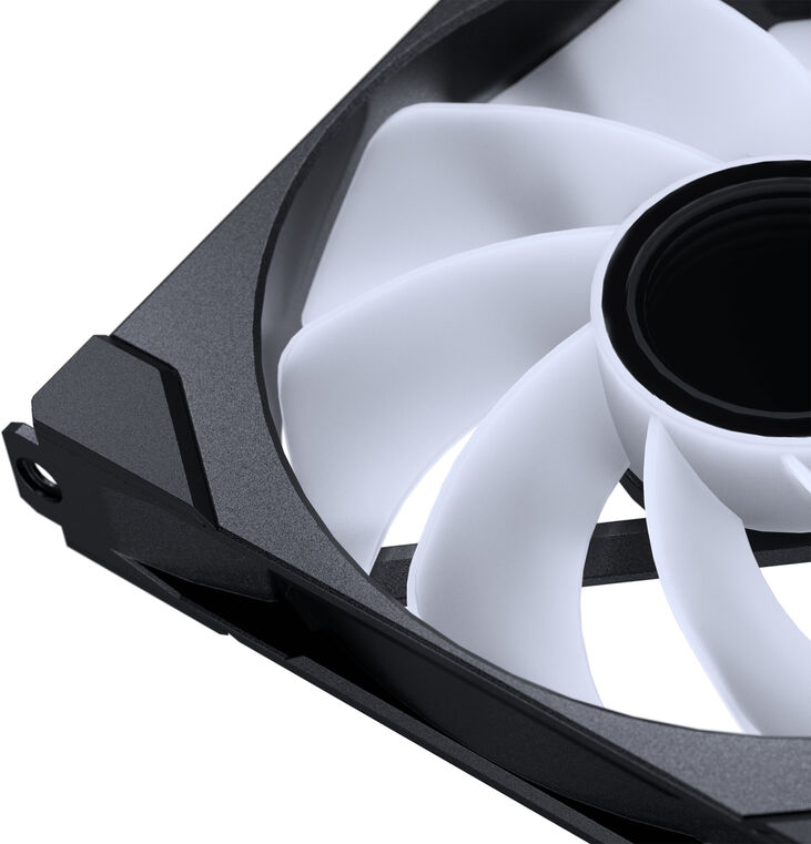 Ventilador Phanteks M25 Gen2 140mm PWM Reversed Airflow D-RGB Negro (Pack 3) image number 3