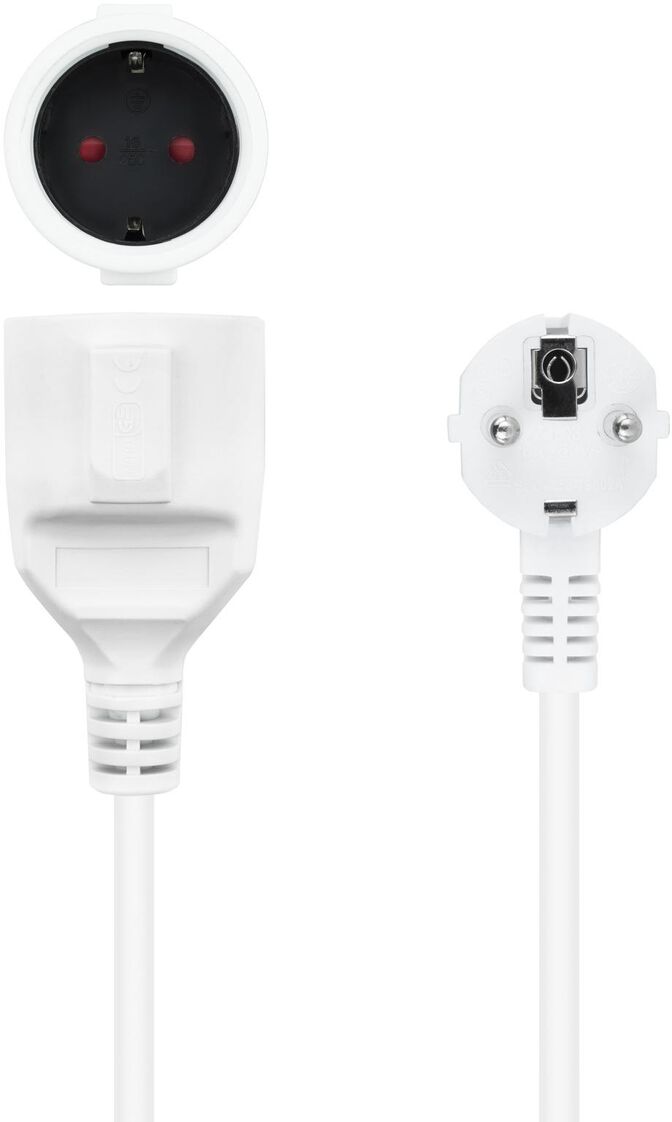 Cable de Alimentaci&oacute;n Alongador 3m Blanco image number 2