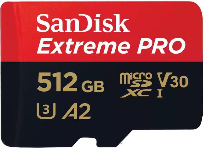 Tarjeta de Memoria SanDisk Extreme Pro MicroSDXC UHS-I C10 U3 V30 512GB image number 0