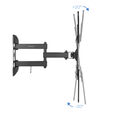 Soporte de Pared Tooq 23" a 55" Max. 30kg Negro image number null