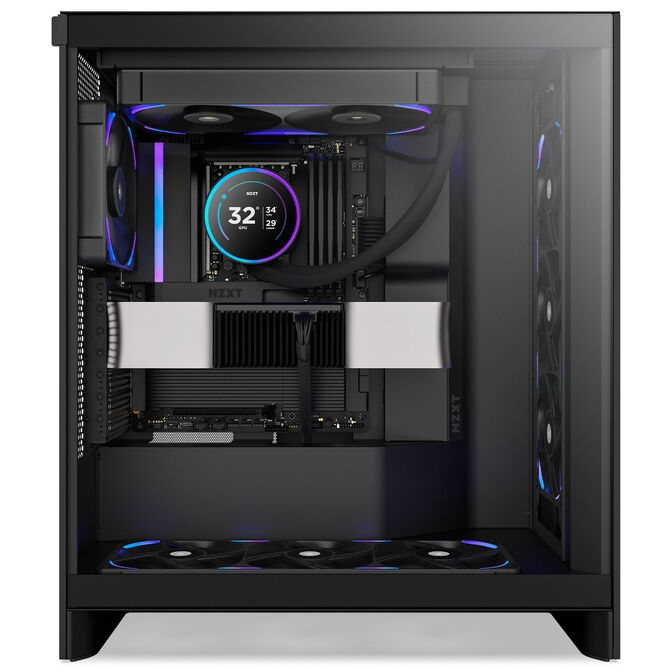 Ventilador NZXT F280X Perfomance RGB Single-Frame Negras - Duplo Vent&iacute;lador 140mm (280mm) image number 7