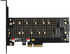 Adaptador PCIe 3.0 AXAGON PCEM2-DC  4x - DUAL M.2 SSD (NVMe + SATA), dual voltage image number null