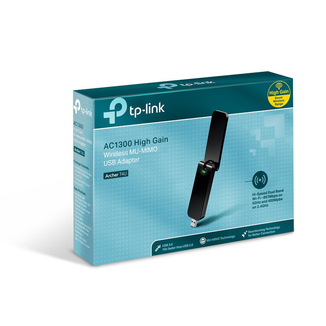 Adaptador USB TP-Link Archer T4U V5 AC1300 Wireless Dual Band image number 4