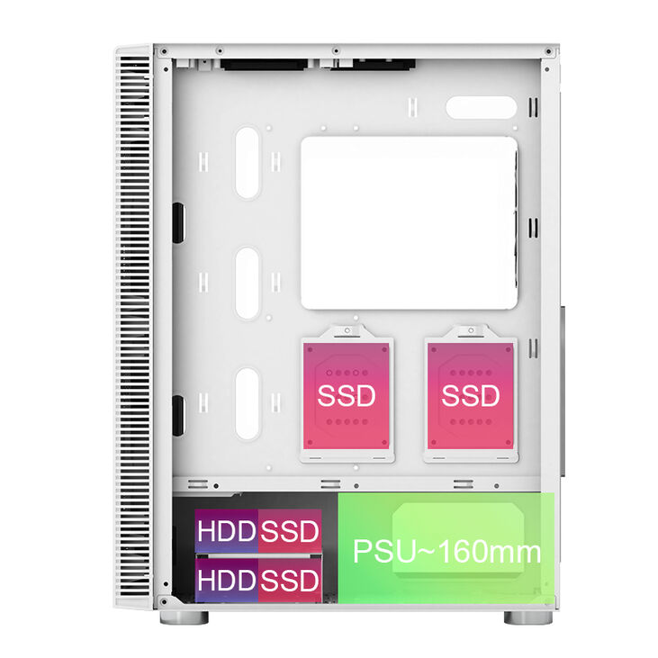 Caja ATX Montech X3 Glass RGB Vidrio Templado Blanco image number 6