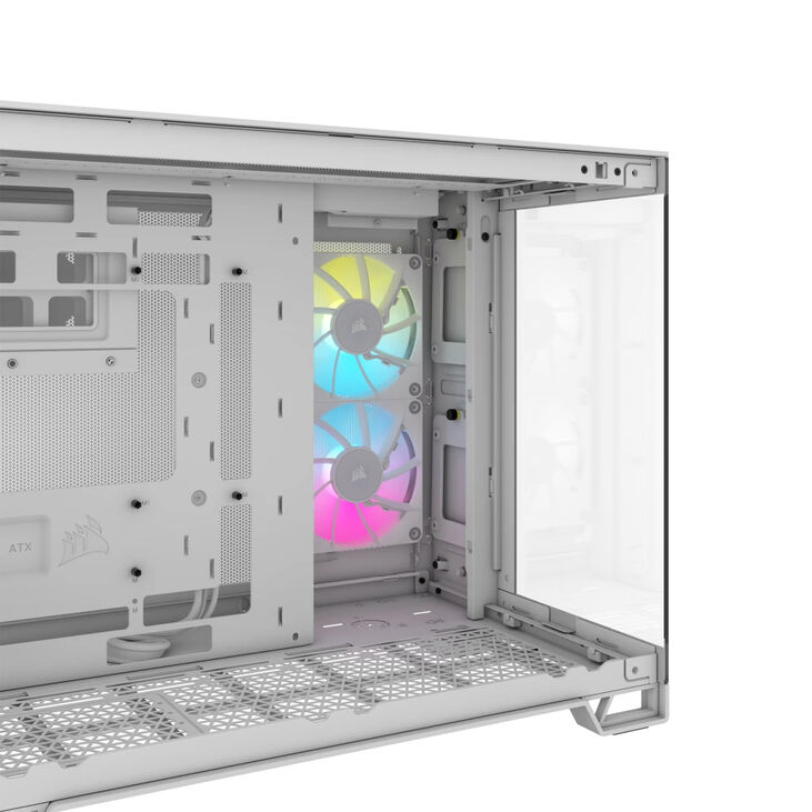 Torre Micro-ATX Corsair 2500X LINK Blanco Cristal Templado image number 5