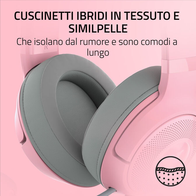 Auriculares Razer Kraken Kitty V2 Quartz Ed. image number 3