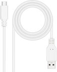 Cable USB 2.0 3A Nanocable USB-C/M para USB-A/M 0.5 M Blanco image number null