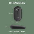 Rat&oacute;n Logitech Pebble 2 M350s 4000DPI Wireless/Bluetooth Grafito image number null