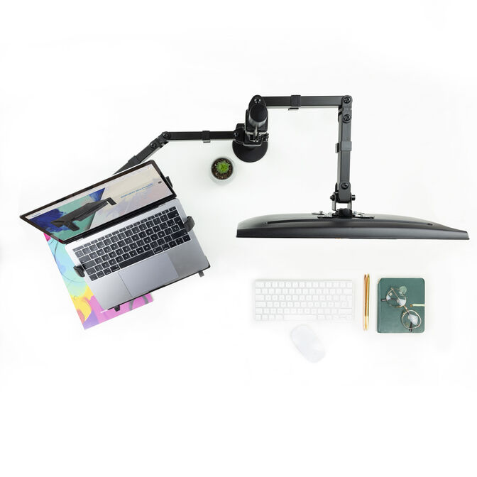 Soporte de Mesa Tooq Doble Tilt 13" a 32" Max. 8Kg (Monitor) / 4.5Kg (Port&aacute;til) image number 10