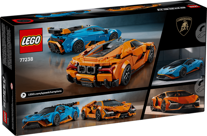 LEGO Speed Champions: Lamborghini Revuelto y Hurac&aacute;n STO, 607 Piezas (77238) image number 1