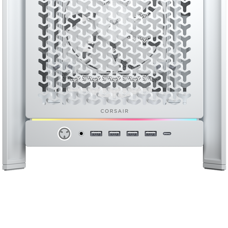 Torre E-ATX Corsair Frame 5000D RS Airflow Blanco Cristal Templado image number 2