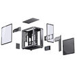 Caja ATX Jonsbo X400 Vidrio Templado Curvo Gris image number null