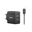 Caregador Lenovo de Parede USB-C 65W Dual GaN + Cabo USB-C 1.5m image number null