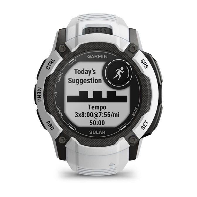 Smartwatch Garmin Instinct 2X Solar 50mm Branco image number 5