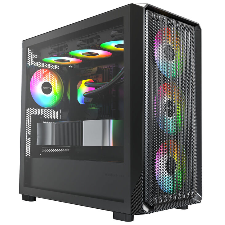 Caixa Micro-ATX Montech X5M ARGB Preto image number 1