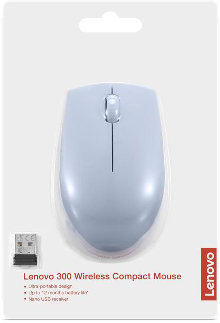 Ratón Lenovo 300 Compact Wireless Frost Blue image number 5