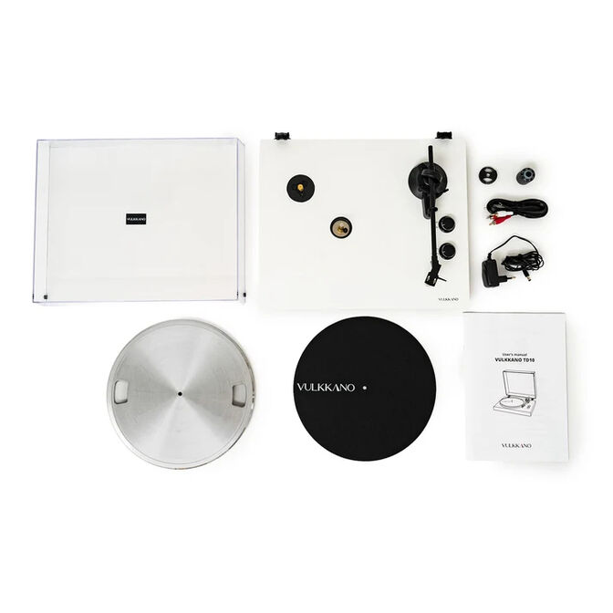 Gira-discos Vulkkano TD10 Bluetooth USB Branco image number 5