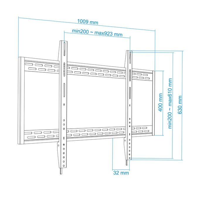 Soporte de Pared Tooq 60" a 100" Max. 130Kg image number 9