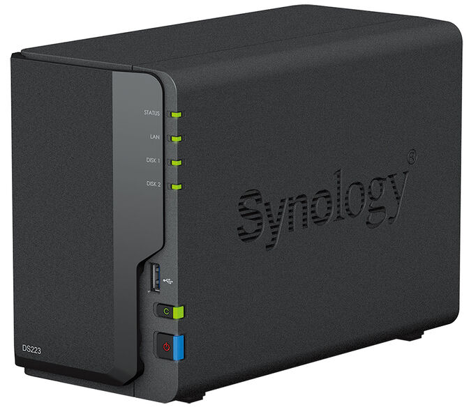 NAS Synology Disk Station DS223 - 2 Ba&iacute;as - 1.7GHz 4-core - 2GB RAM image number 0