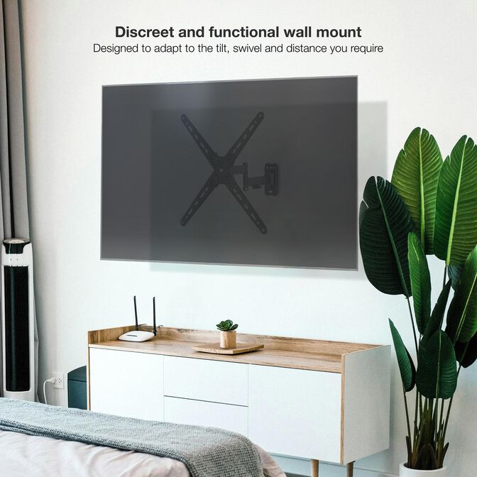 Soporte de Parede Tooq Tilt e Girat&oacute;nrio 13" a 55" 67-275 mm Max. 25kg Negro image number 4