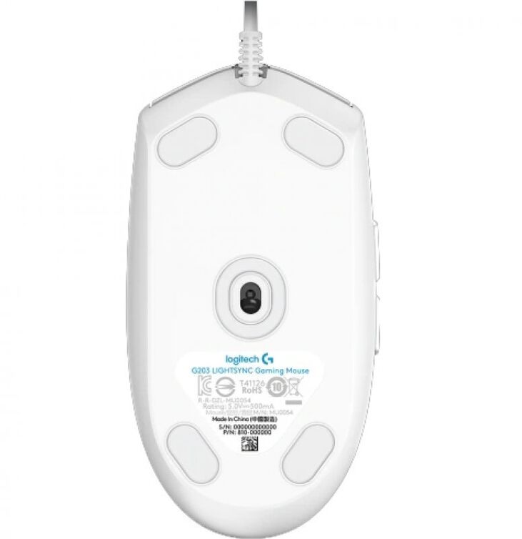 Ratón Gaming Logitech G Series G203 LightSync RGB 8000DPI Blanco image number 4